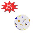 Pattern-fruit-apples-green 1  Mini Buttons (100 pack) 