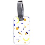 Pattern-fruit-apples-green Luggage Tag (two sides)
