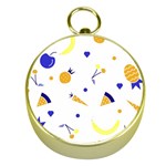 Pattern-fruit-apples-green Gold Compasses