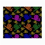 Pattern-repetition-snail-blue Small Glasses Cloth (2 Sides)