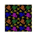 Pattern-repetition-snail-blue Square Satin Scarf (30  x 30 )