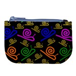 Pattern-repetition-snail-blue Large Coin Purse