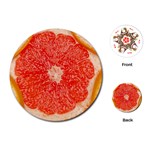 Grapefruit-fruit-background-food Playing Cards Single Design (Round)