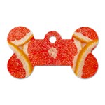 Grapefruit-fruit-background-food Dog Tag Bone (Two Sides)