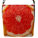 Grapefruit-fruit-background-food Flap Closure Messenger Bag (S)