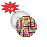 Pattern-repetition-bars-colors 1.75  Buttons (100 pack) 