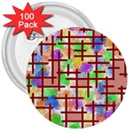 Pattern-repetition-bars-colors 3  Buttons (100 pack) 