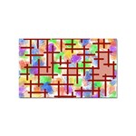 Pattern-repetition-bars-colors Sticker (Rectangular)