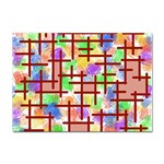 Pattern-repetition-bars-colors Sticker A4 (10 pack)