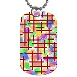 Pattern-repetition-bars-colors Dog Tag (Two Sides)