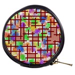 Pattern-repetition-bars-colors Mini Makeup Bag