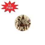 Vintage-antique-plate-china 1  Mini Buttons (10 pack) 