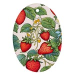 Strawberry-fruits Ornament (Oval)