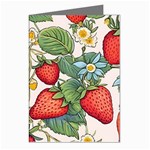 Strawberry-fruits Greeting Cards (Pkg of 8)