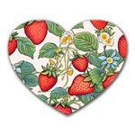 Strawberry-fruits Heart Mousepad