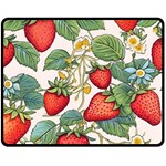Strawberry-fruits Fleece Blanket (Medium)