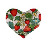 Strawberry-fruits Standard 16  Premium Heart Shape Cushions