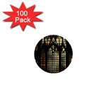 Stained Glass Window Gothic 1  Mini Buttons (100 pack) 