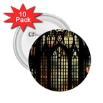 Stained Glass Window Gothic 2.25  Buttons (10 pack) 