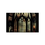 Stained Glass Window Gothic Sticker (Rectangular)