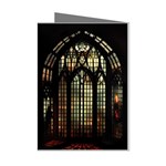 Stained Glass Window Gothic Mini Greeting Cards (Pkg of 8)
