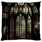 Stained Glass Window Gothic Large Cushion Case (One Side)
