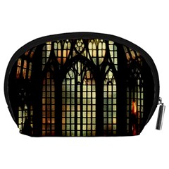 Stained Glass Window Gothic Accessory Pouch (Large) from ZippyPress Back
