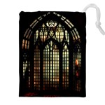 Stained Glass Window Gothic Drawstring Pouch (5XL)