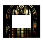 Stained Glass Window Gothic White Wall Photo Frame 5  x 7 