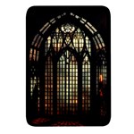 Stained Glass Window Gothic Rectangular Glass Fridge Magnet (4 pack)