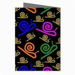 Pattern Repetition Snail Blue Greeting Cards (Pkg of 8) from ZippyPress Right