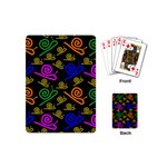 Pattern Repetition Snail Blue Playing Cards Single Design (Mini)
