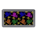 Pattern Repetition Snail Blue Memory Card Reader (Mini)