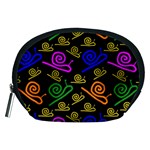 Pattern Repetition Snail Blue Accessory Pouch (Medium)