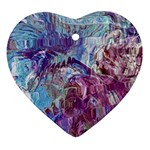 Blend Marbling Heart Ornament (Two Sides)