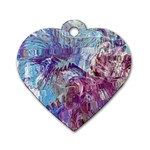 Blend Marbling Dog Tag Heart (Two Sides)
