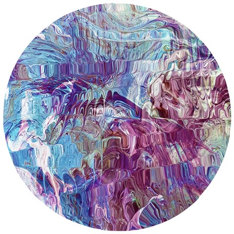 Blend Marbling Wooden Puzzle Round from ZippyPress Front