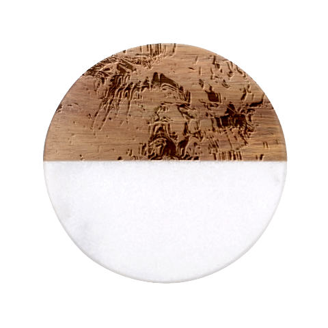 Blend Marbling Classic Marble Wood Coaster (Round)  from ZippyPress Front