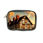 Village House Cottage Medieval Timber Tudor Split timber Frame Architecture Town Twilight Chimney Coin Purse