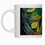 Outdoors Night Setting Scene Forest Woods Light Moonlight Nature Wilderness Leaves Branches Abstract White Mug
