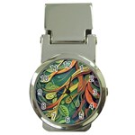 Outdoors Night Setting Scene Forest Woods Light Moonlight Nature Wilderness Leaves Branches Abstract Money Clip Watches