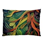 Outdoors Night Setting Scene Forest Woods Light Moonlight Nature Wilderness Leaves Branches Abstract Pillow Case