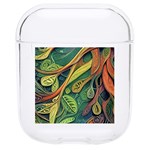 Outdoors Night Setting Scene Forest Woods Light Moonlight Nature Wilderness Leaves Branches Abstract Hard PC AirPods 1/2 Case