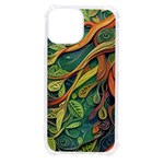 Outdoors Night Setting Scene Forest Woods Light Moonlight Nature Wilderness Leaves Branches Abstract iPhone 13 mini TPU UV Print Case