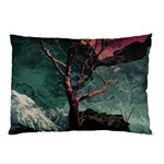 Night Sky Nature Tree Night Landscape Forest Galaxy Fantasy Dark Sky Planet Pillow Case (Two Sides)