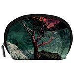 Night Sky Nature Tree Night Landscape Forest Galaxy Fantasy Dark Sky Planet Accessory Pouch (Large)