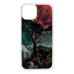 Night Sky Nature Tree Night Landscape Forest Galaxy Fantasy Dark Sky Planet iPhone 14 TPU UV Print Case