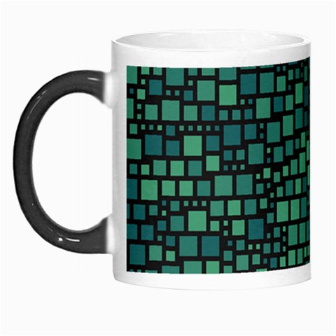 Squares cubism geometric background Morph Mug from ZippyPress Left