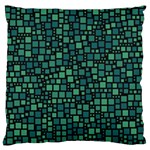 Squares cubism geometric background Large Cushion Case (One Side)