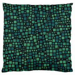 Squares cubism geometric background Large Premium Plush Fleece Cushion Case (Two Sides) from ZippyPress Front